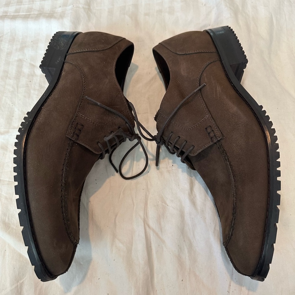 Brand New Cole Haan Mens Size 9 M NikeAir Brown Suede Leather Dress Shoe C11050 - Picture 3 of 4